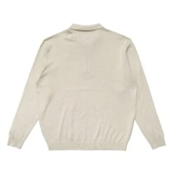 FRYE LONG SLEEVE KNIT POLO -Fashion Starts Shop FryeLSKnitPoloCream4