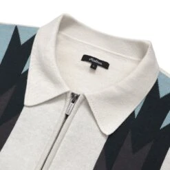 Sundance Intarsia Knit Polo -Fashion Starts Shop M 8311 SNOW 2