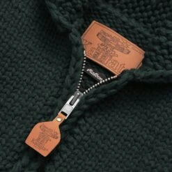 MALBON X KANATA KNITS M SCRIPT JACKET -Fashion Starts Shop M 8492 GRN 2REV