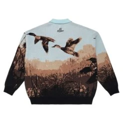 Malbon X 100 Thieves Buckshot Knit LS Polo 3 Malbon X 100 Thieves Buckshot Knit LS Polo -Fashion Starts Shop M 8504 MLT 4