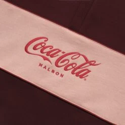 MALBON X COCA-COLA SPENCERIAN 1/4 ZIP FLEECE -Fashion Starts Shop M 8525 MAROON 2