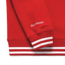 MALBON X BUDWEISER CHAMPIONS FLEECE CREWNECK -Fashion Starts Shop M 8576 RED 3