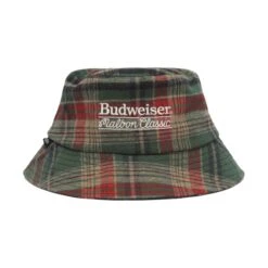 MALBON X BUDWEISER PLAID BUCKET HAT -Fashion Starts Shop M 8582 MULTI 1