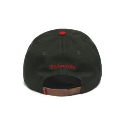 MALBON X BUDWEISER CRESTED STRAPBACK -Fashion Starts Shop M 8583 OLV RED 3