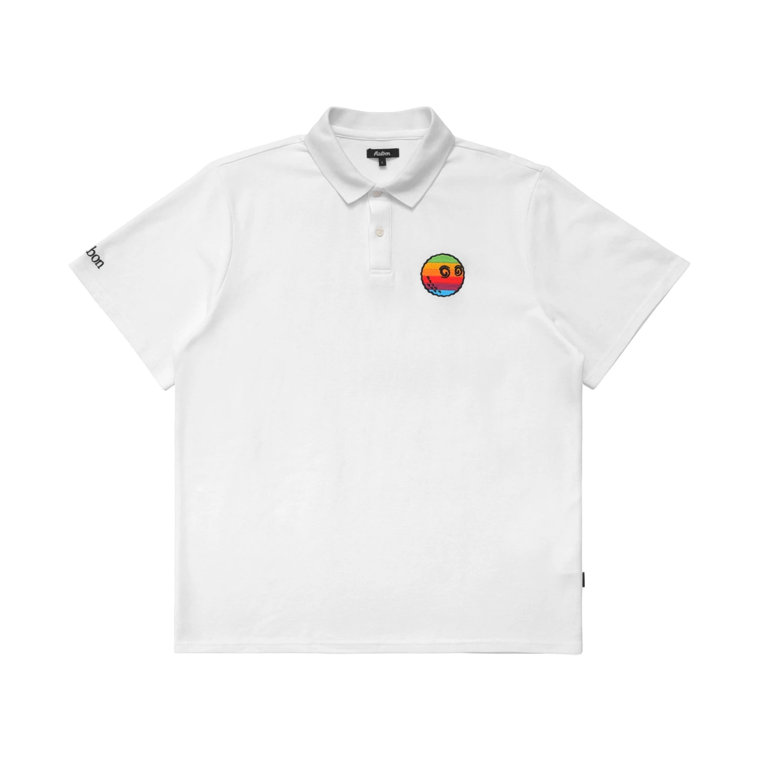 Malbon x Beams Rainbow Short Sleeve Polo Malbon X Beams Rainbow Short Sleeve Polo -Fashion Starts Shop M 8631 WHITE 1