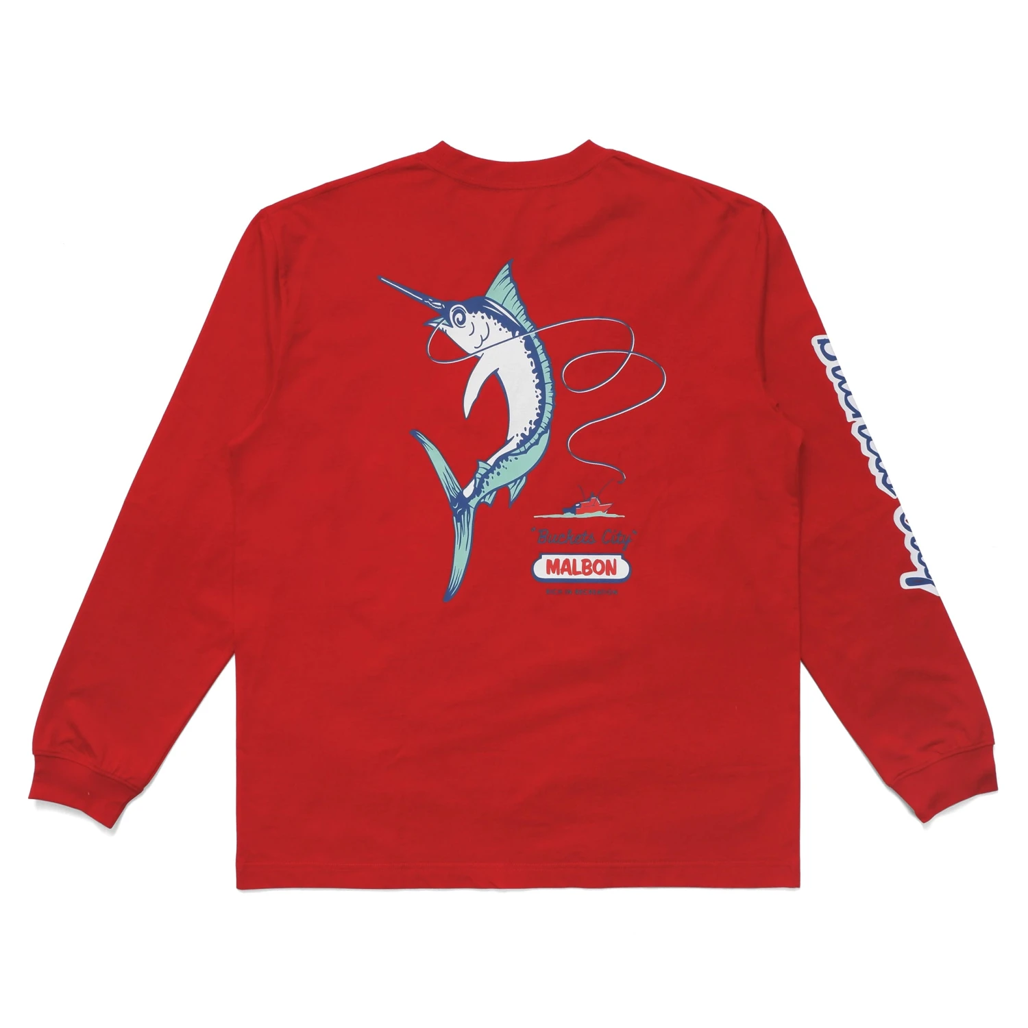 Buckets City LS Tee Buckets City LS Tee -Fashion Starts Shop M7982Red3