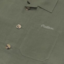 Cayman Linen Chore Jacket -Fashion Starts Shop M8186Olive2