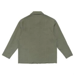 Cayman Linen Chore Jacket -Fashion Starts Shop M8186Olive3