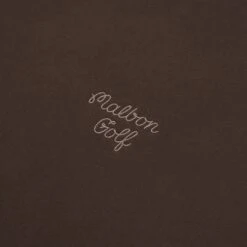 MALBON GOLF SCRIPT CREWNECK -Fashion Starts Shop MalbonGolfGarmentDyedCrewneckBrown2