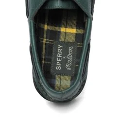 Malbon X Sperry Vibram Lug 3-Eye (MENS) -Fashion Starts Shop MalbonxSperry3EyeCrocBoatShoeGreen4