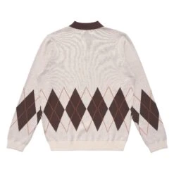 SELMA LONG SLEEVE KNIT POLO 5 SELMA LONG SLEEVE KNIT POLO -Fashion Starts Shop SelmaLongSleeveKnitPoloCream3