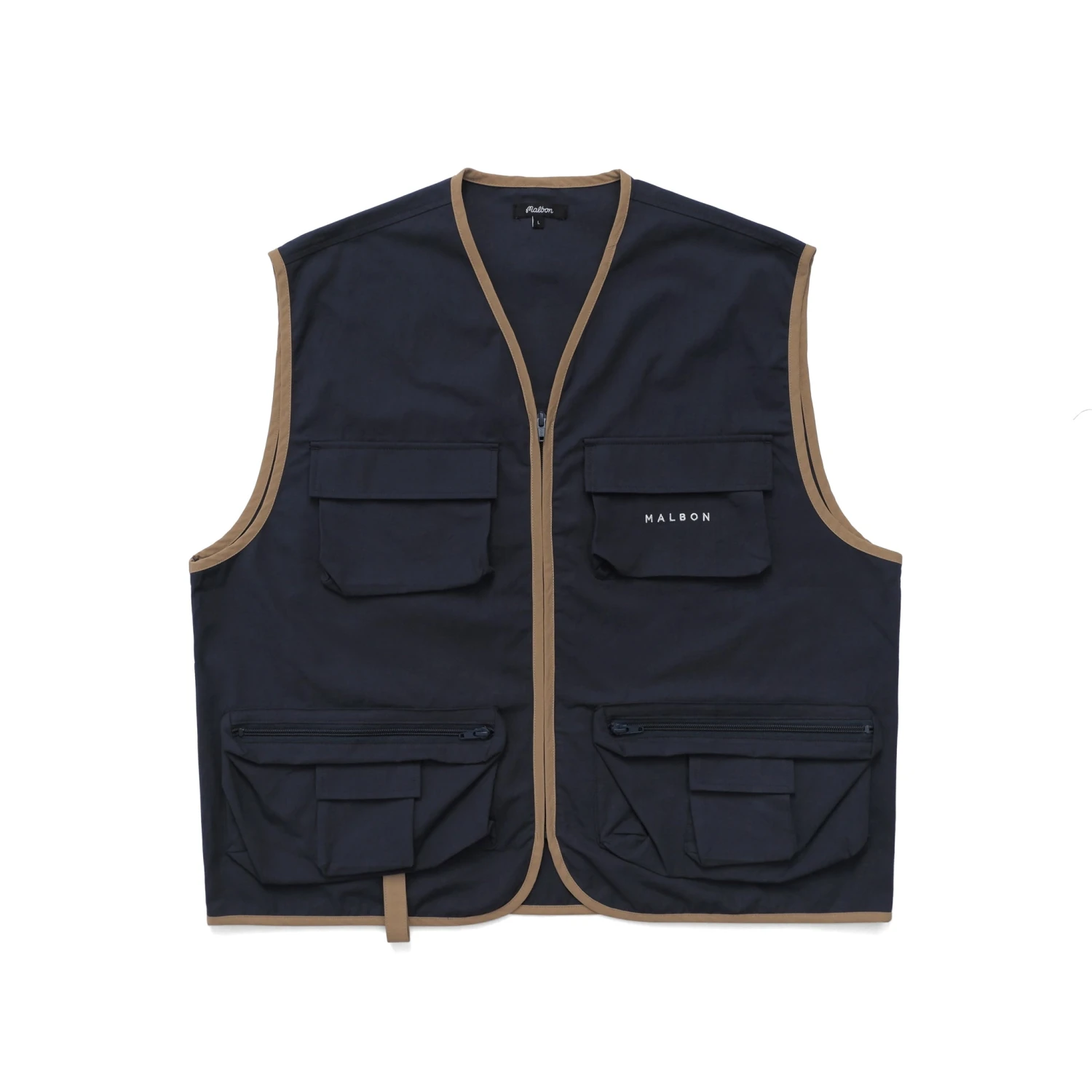 MALBON X THE PLAYERS FISHING VEST MALBON X THE PLAYERS FISHING VEST -Fashion Starts Shop ThePlayersCottonTwillFishingVestNavy1
