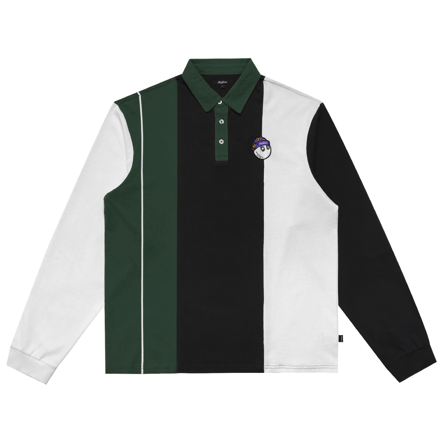 Wiz Longsleeve Polo Wiz Longsleeve Polo -Fashion Starts Shop WizLongSleevePoloGreenBlack1